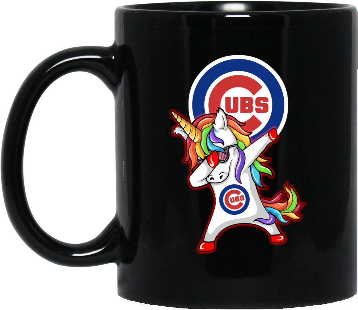 Chicago Cubs Unicorn Dabbing Cofee Mugs - Chicago Cubs Unicorn Shirt (1155x1155), Png Download