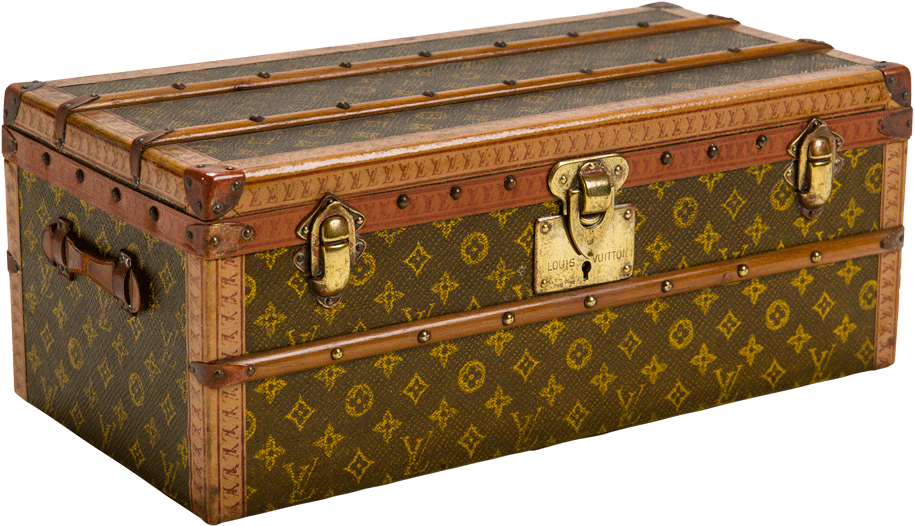 Objects - Early Louis Vuitton Trunk (1024x683), Png Download