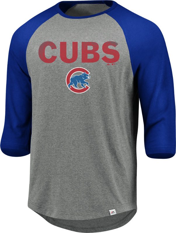 Picture Of Men's Mlb Chicago Cubs This Season Raglan - Shirt (603x800), Png Download