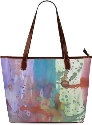 Watercolor Abstract Painting Shoulder Tote Bag - Tote Bag (500x500), Png Download