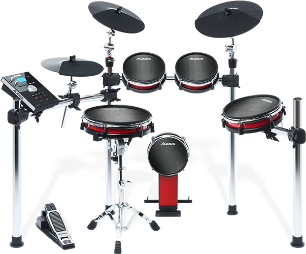 Alesis Crimson Mesh Drum Kit (800x500), Png Download