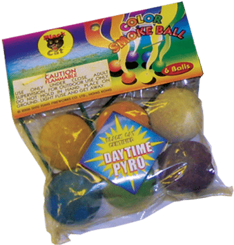 Color Smoke Balls 6 Pk Bc - Tnt Smoke Balls, Assorted Colors - 8 Pieces (400x400), Png Download