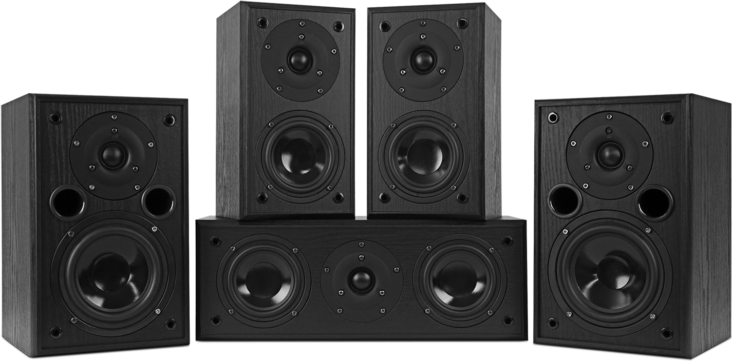 Fluance Av5htb Dynamic Home Theater Surround Sound - Subwoofer (1500x1500), Png Download