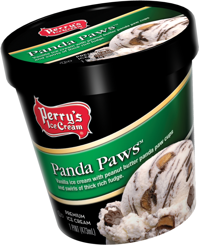 Pints - Panda Paws Ice Cream (1000x995), Png Download