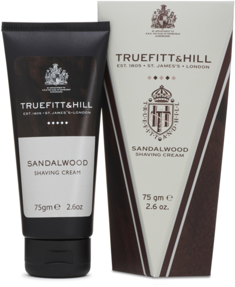 Sandalwood Shaving Cream Tube - Cosmetics (600x600), Png Download