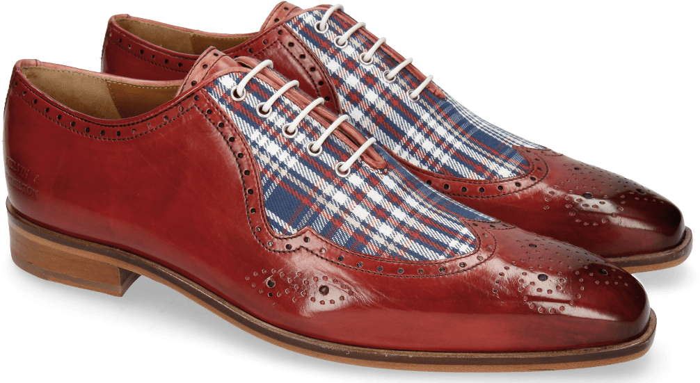 Oxford Shoes Lance 37 Ruby Tex Check Multi - Shoe (1024x1024), Png Download
