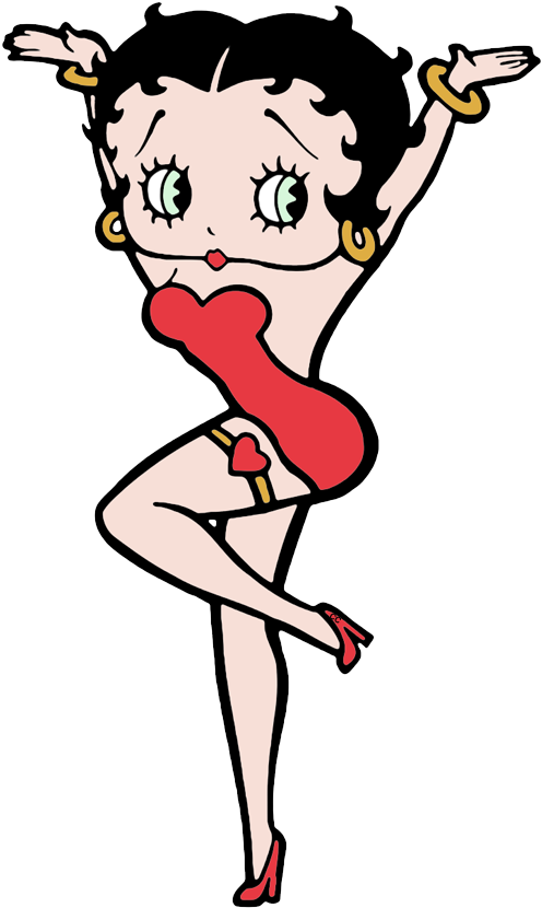 Betty Boop Pin-up Pose - Betty Boop Calendar 2019 (504x840), Png Download