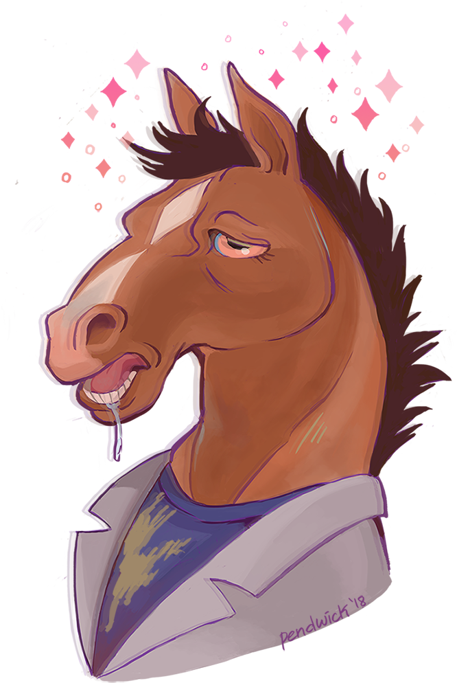 Reasons You Should Watch Bojack Horseman - Bojack Art (760x1036), Png Download