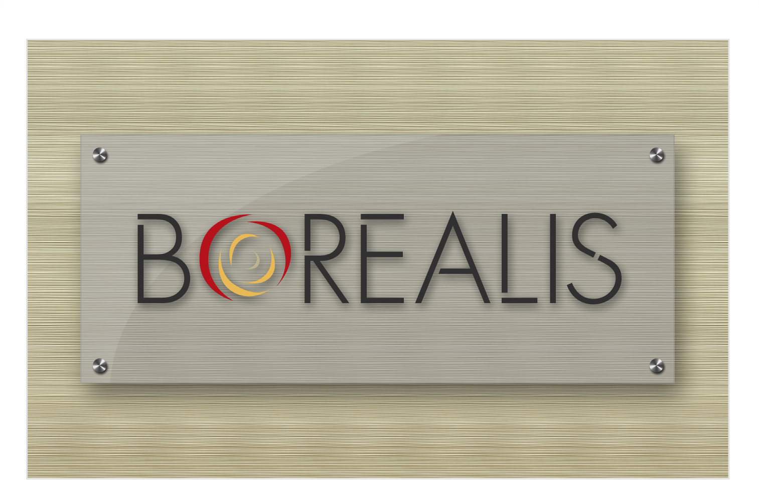 Hyatt Borealis Restaurant Logo - Plywood (1512x1106), Png Download