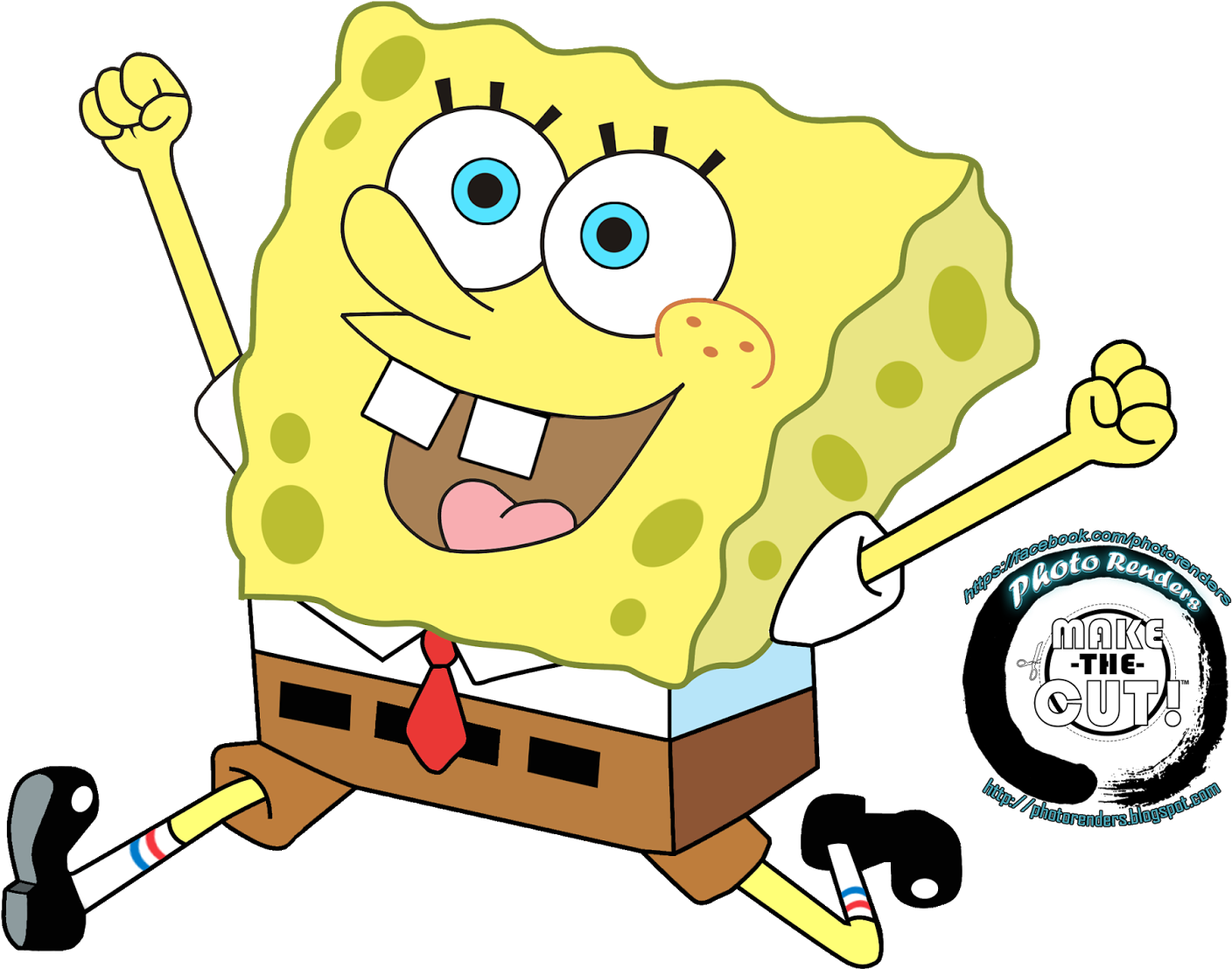 Sponge Bob - Png - Cartoon Designs For Power Point (1600x1316), Png Download