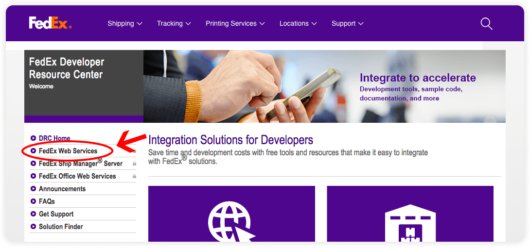 Fedex Web Services - Fedex (1160x585), Png Download