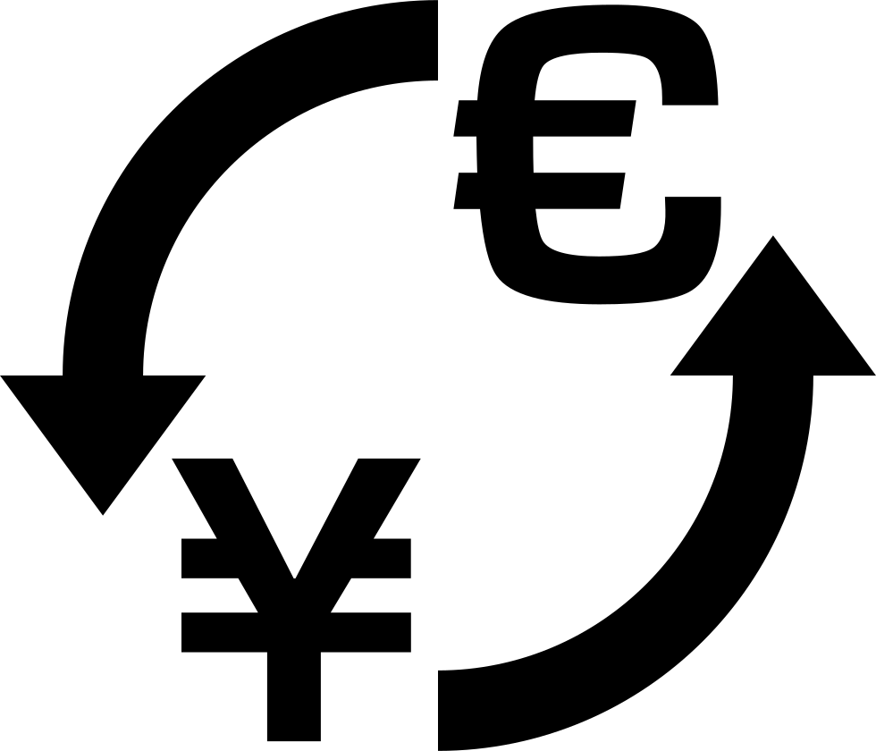 Money Exchange Symbol Euro Yen Comments - Simbolo Cambio De Moneda (980x840), Png Download