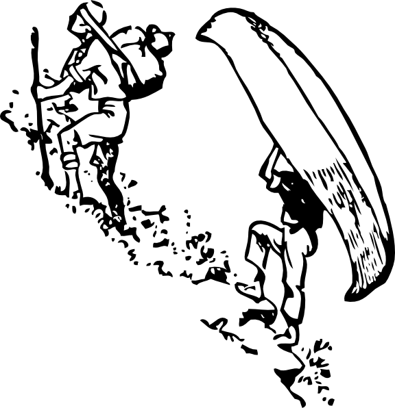 Portage Canoe Svg Clip Arts 576 X 596 Px (576x596), Png Download