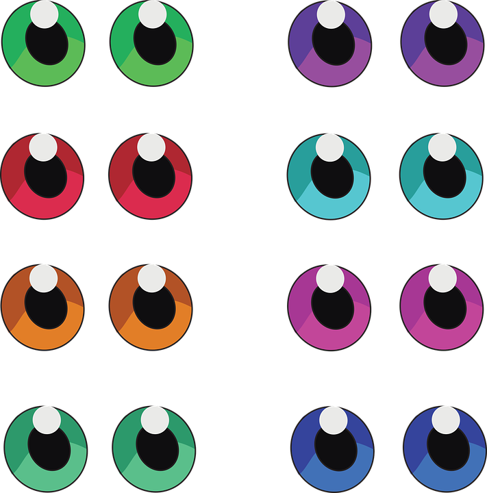 Contact Lenses - Purple Anime Eyes Transparent (711x720), Png Download
