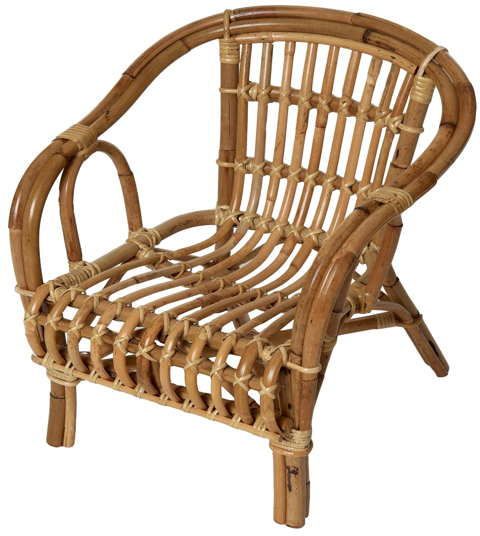 Bamboo Furniture Transparent Background - Kids Bamboo Chair (1000x1097), Png Download
