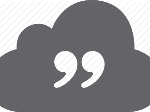 Quotes Clipart Cloud Png - Sticker (640x480), Png Download
