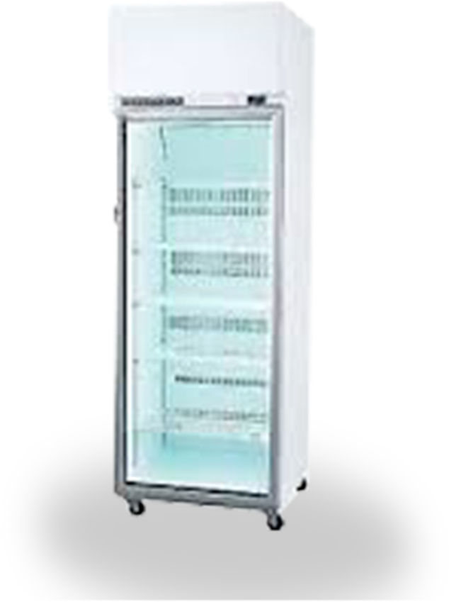 Single Door Glass Fridge - Display Case (1000x1000), Png Download