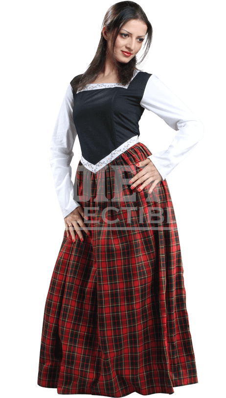 Traditional Scottish Women Dress (850x850), Png Download