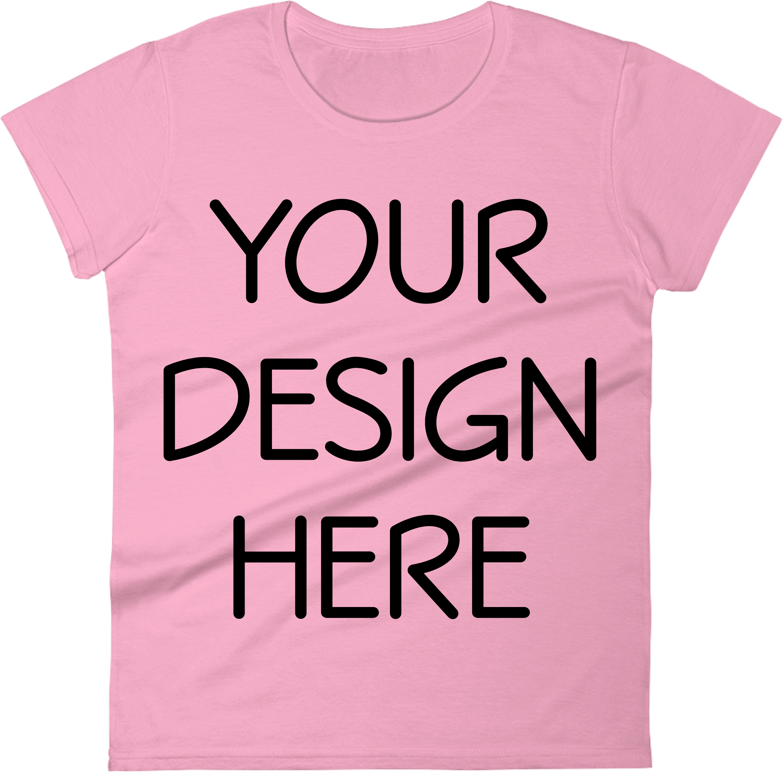 Anvil 880 Ladies Fit T-shirt Mockups - Active Shirt (3000x3000), Png Download