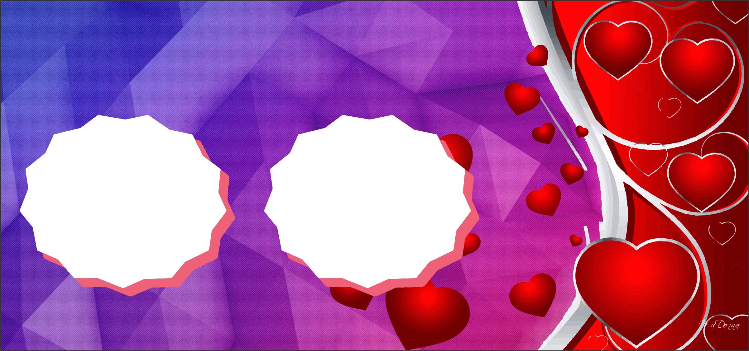 Two Tone Mug- 01 - Heart (2550x2550), Png Download