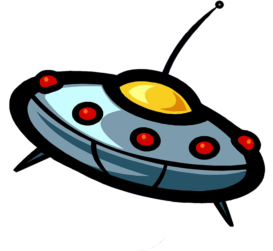 Space Ship Clipart - 可愛 飛碟 (900x827), Png Download