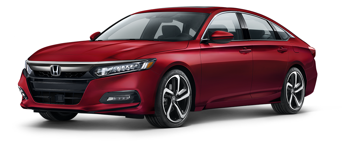 2018 Honda Accord Sport - 2019 Honda Accord Sport 2.0 T Red (1200x500), Png Download