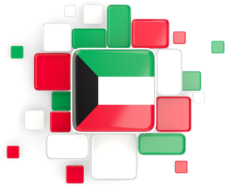 Background With Square Parts - Clipart Kuwait Flag Png (640x480), Png Download