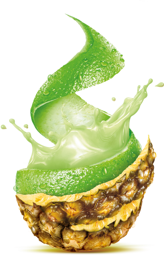 Soy Juice Mixed With Fruits, Packaging Design By Yellow - Drink Juice Splash Png (600x889), Png Download