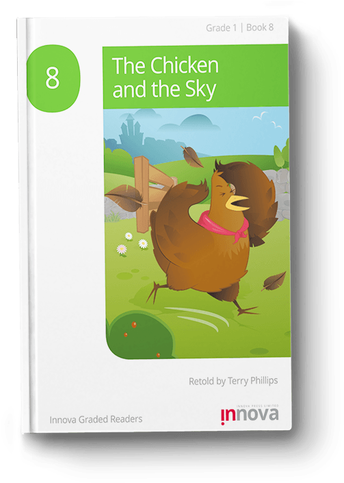 Innova Press The Chicken And The Sky Cover, Cartoon - Cartoon (532x704), Png Download