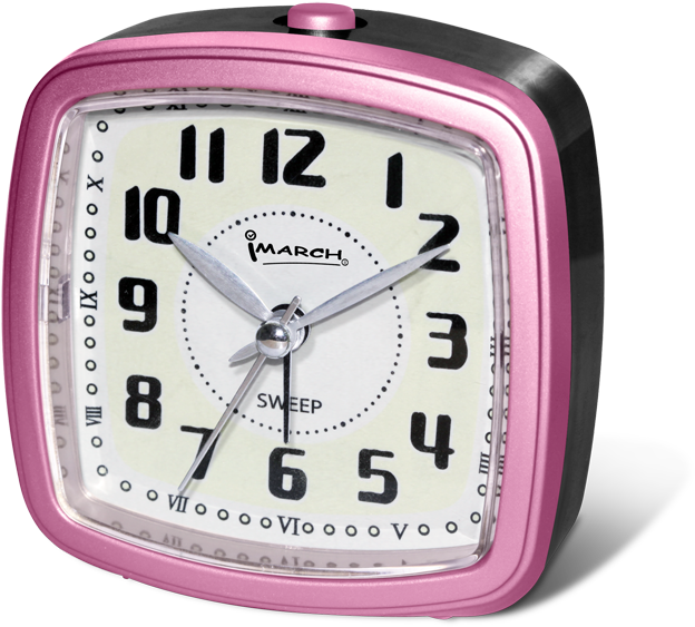 Ce Bb07501 Pretty Sweep Table Alarm Clock Travel Alarm - Alarm Clock (650x609), Png Download