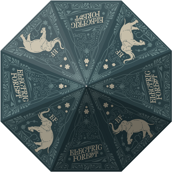 Rain Or Shine Custom Forest Umbrella - Jaguar (600x600), Png Download