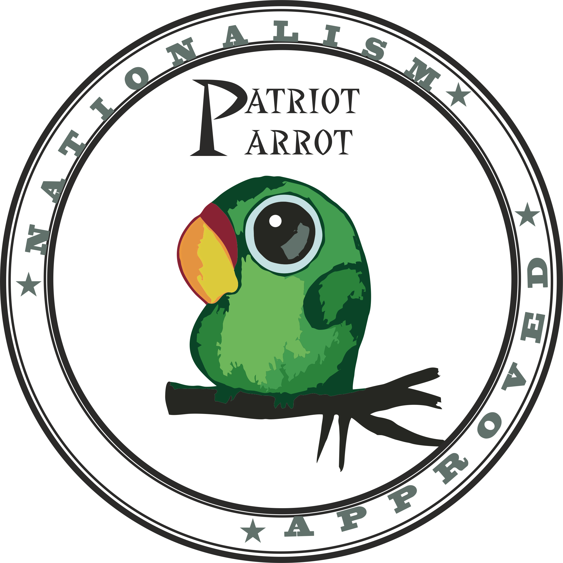 Patriot Parrot (2289x2289), Png Download