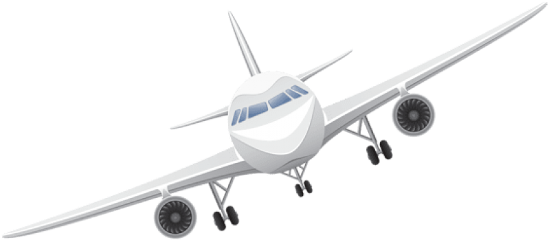 Free Png Download White Airplanevector Clipart Png - Airplane (850x418), Png Download