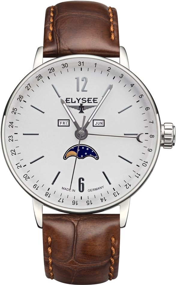 Sithon Moon - Elysee Watches (700x950), Png Download