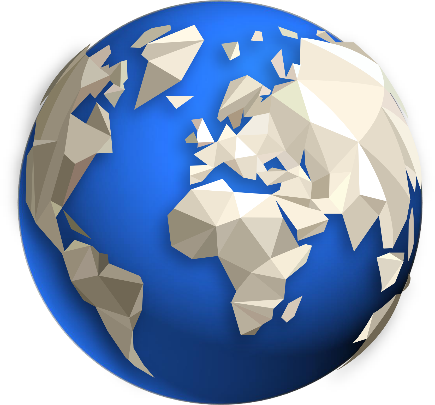 Contact Us - Globo Terrestre 3d Azul (1685x1757), Png Download