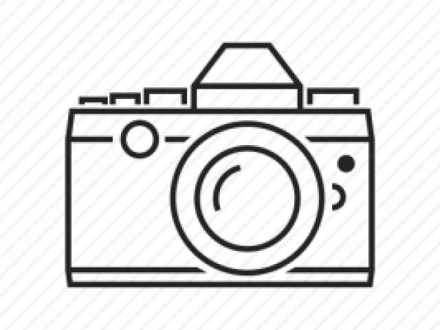 Camera Clipart Dslr - White Camera Clipart Png (640x480), Png Download