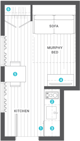 Tn Plan A - Floor Plan (600x516), Png Download