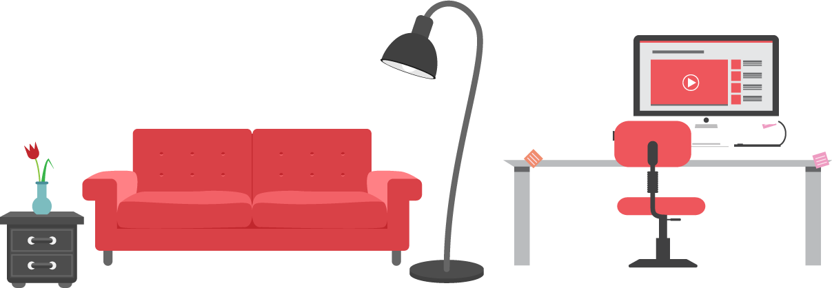 Whether You Are A Telecommuter Looking To Create A - Office Environment Png (1207x418), Png Download