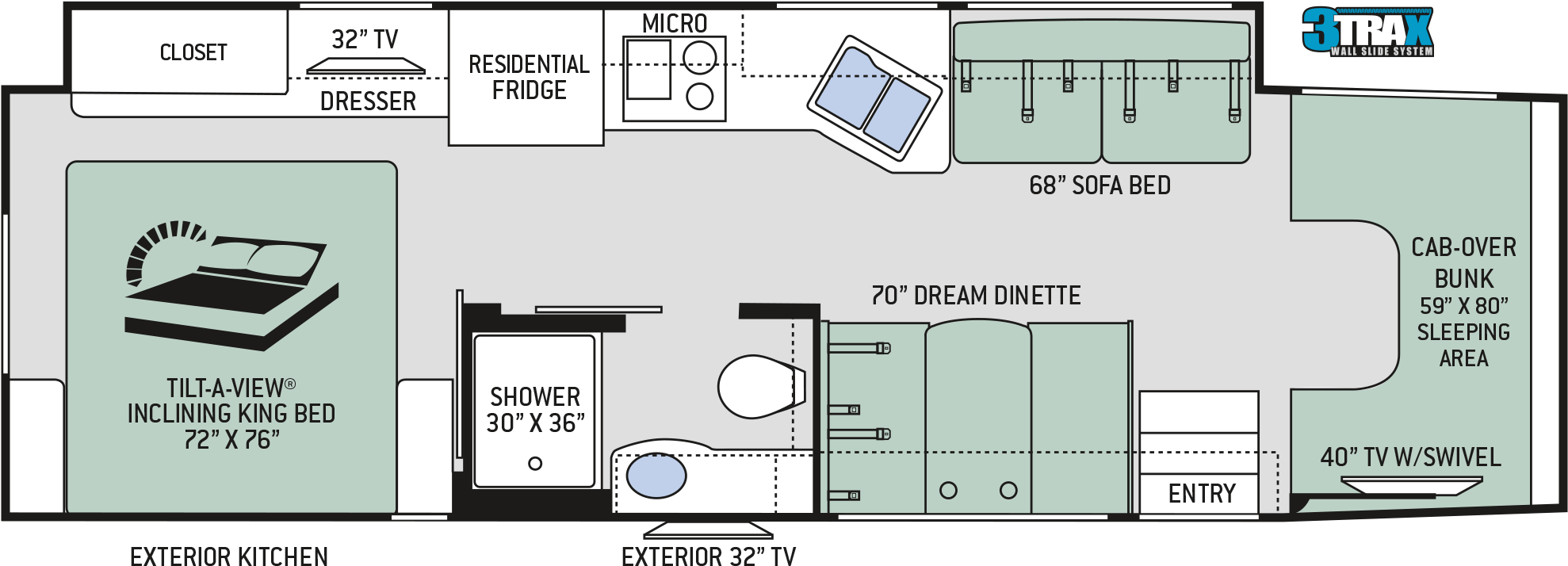 2019 Magnitude Sv34 Floor Plan - Floor Plan (2081x800), Png Download