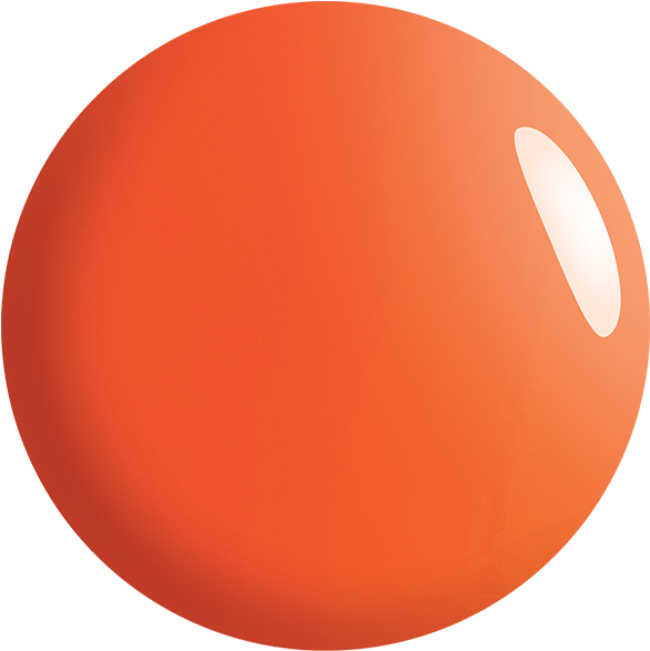 Sensationail Gel Nail Polish - Orange Nail Polish Drop (600x600), Png Download