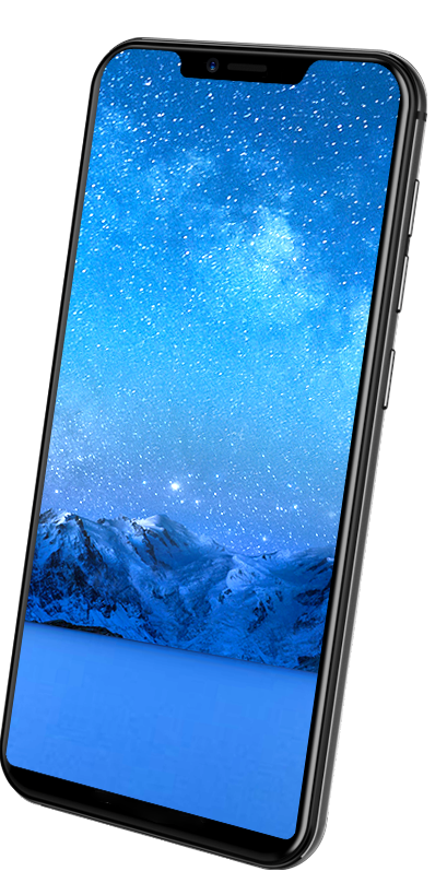 Notch Display Mobile Png (409x797), Png Download