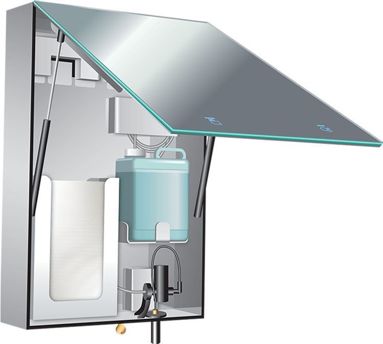 0661-t Velare™ Btm System Stainless Steel Cabinet With - Shed (880x880), Png Download