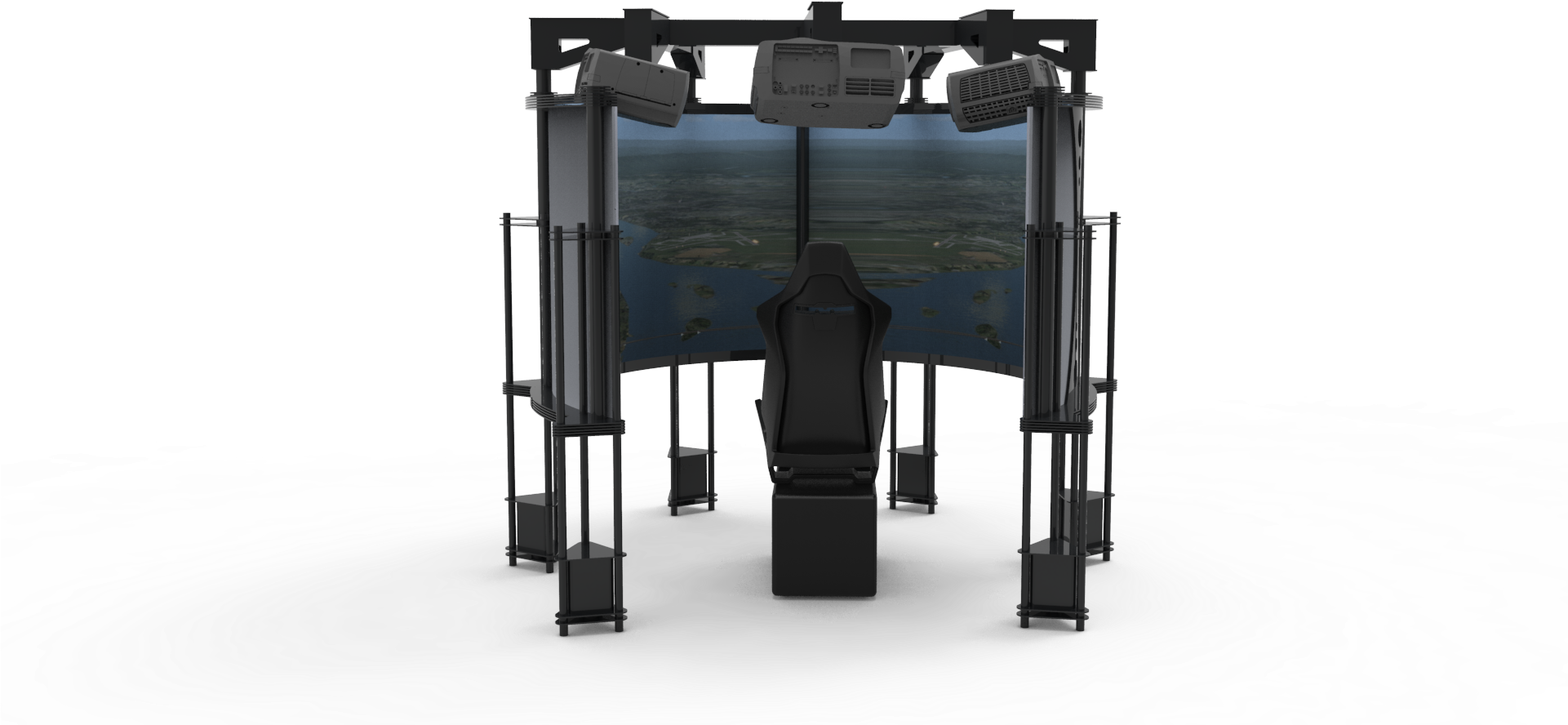 Simulator 270° Back View - Folding Table (1920x1080), Png Download