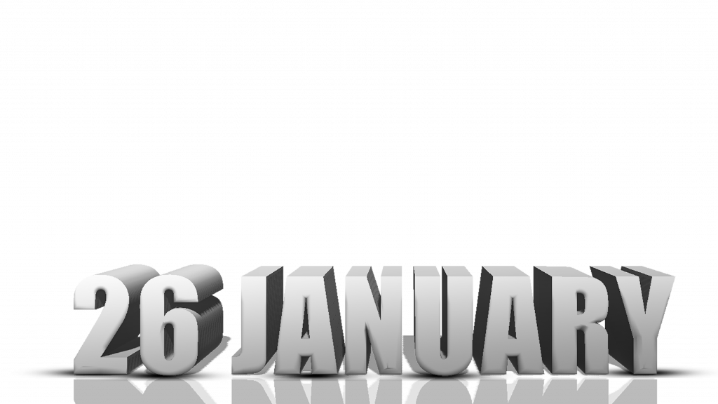 26 January Editing Png 26 January Editing Png - Monochrome (1024x576), Png Download