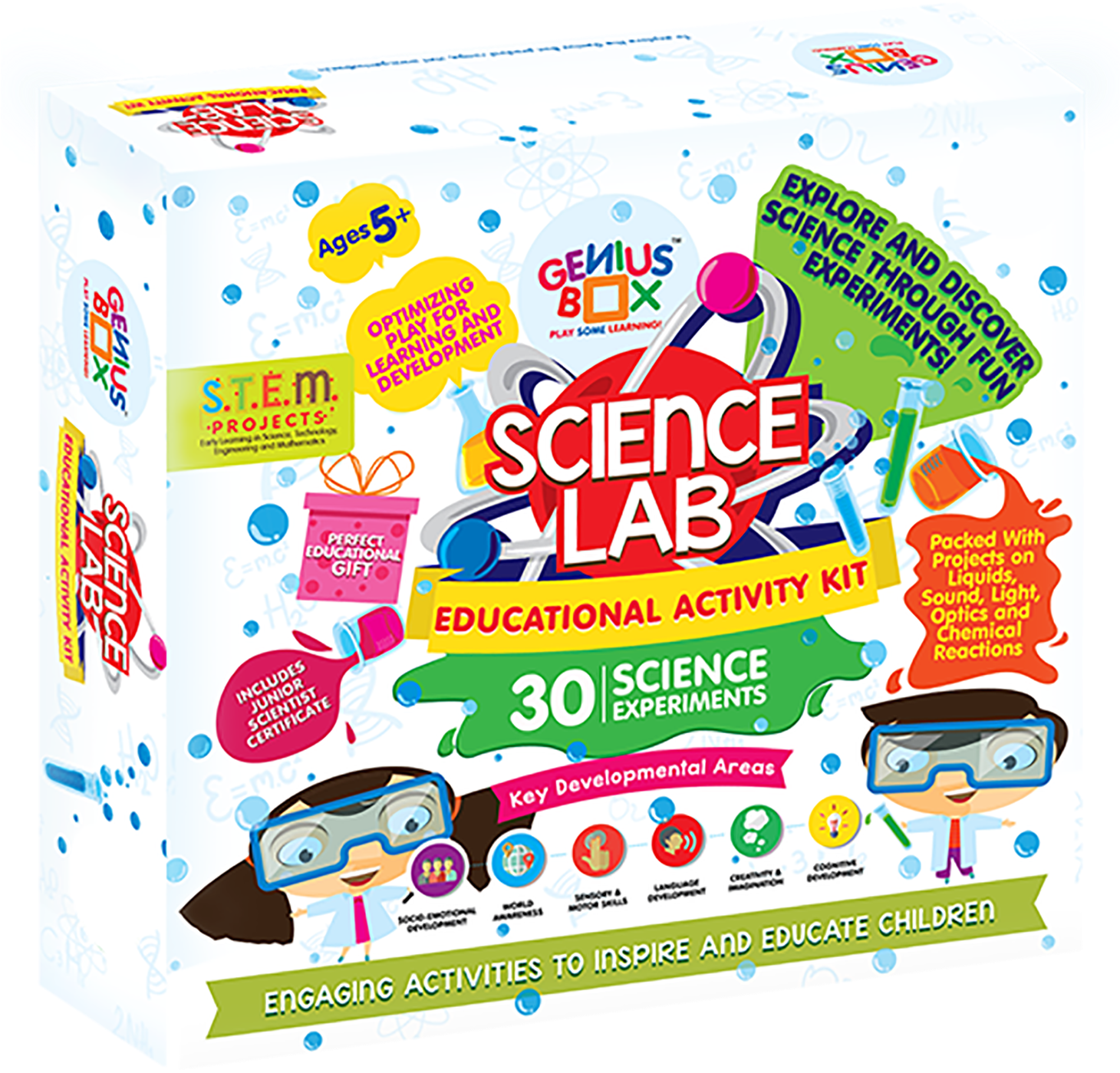 Genius Box Science Lab (1459x1500), Png Download