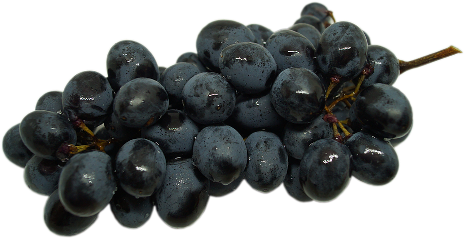 Grapes, Transparent Background, A Bunch Of, Fruit - Transparent Background Grapes Transparent (960x519), Png Download