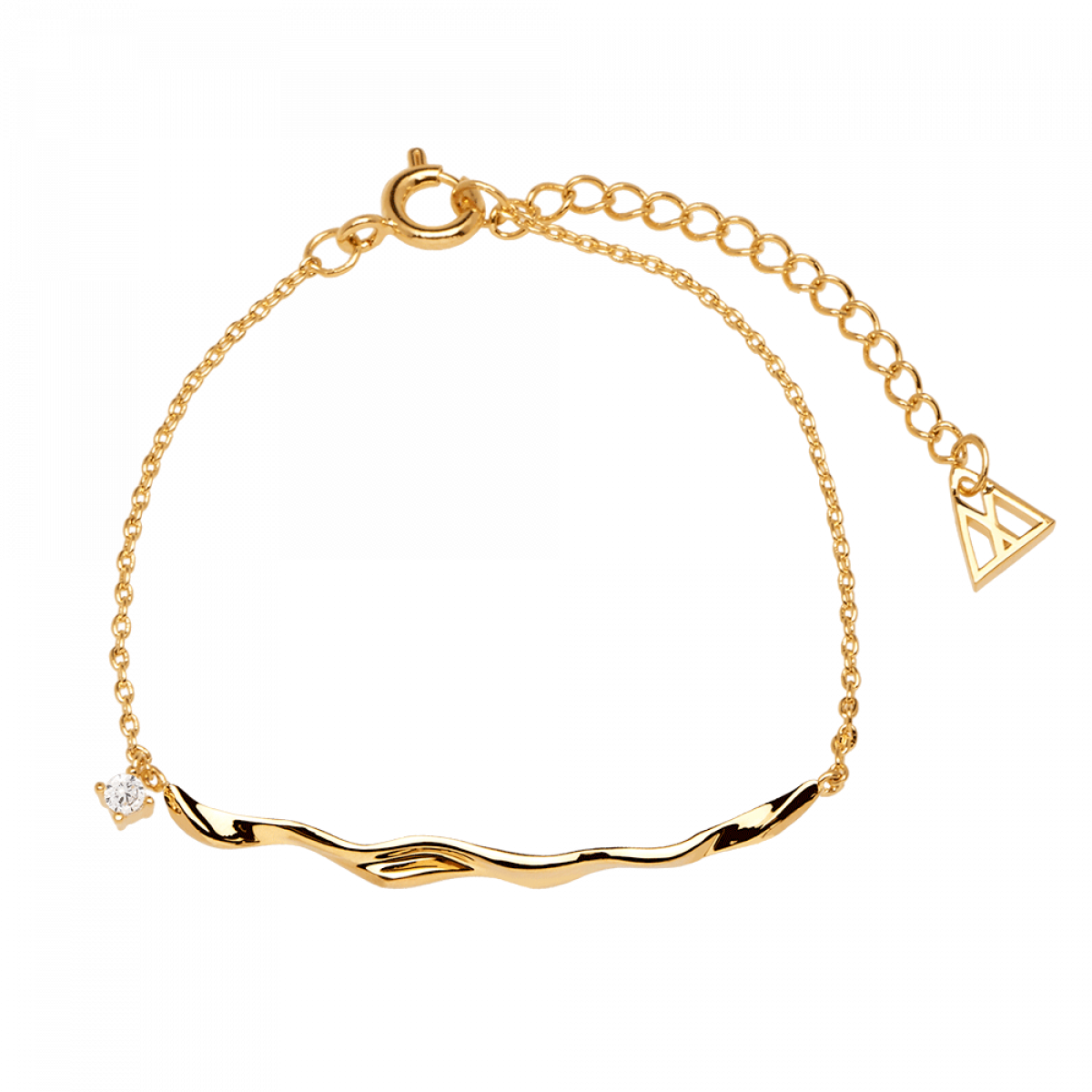 Woman Bracelet In Silver Or Gold Plated "haru" - Bracelet (1200x1200), Png Download
