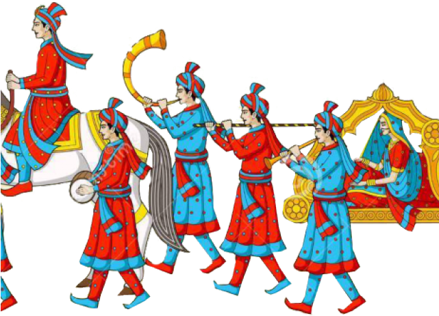 Indian Wedding Baraat Clipart (640x480), Png Download