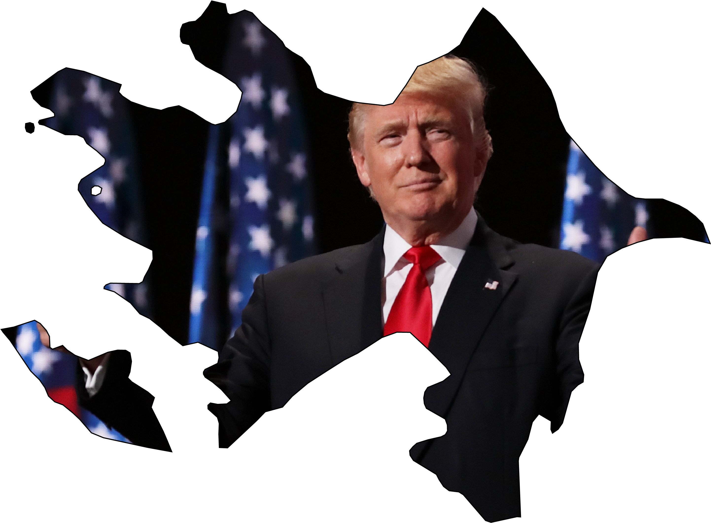 6 - Azerbaijan - Famous Person Donald Trump (3252x2180), Png Download