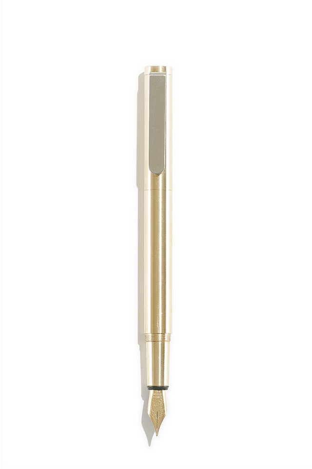 Pocket Fountain Pen - Brass (640x960), Png Download